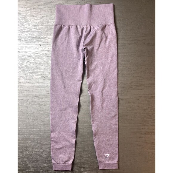 Gymshark Women's Adapt Marl Seamless Leggings Light Purple XS New 22" Inseam - Picture 5 of 7
